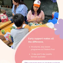 Early support makes all the difference. This image captures a moment from our Early Intervention Centre, where we use structured, play-based activities to help children under 6 with developmental delays build communication, social, and sensory regulation skills in a nurturing environment.