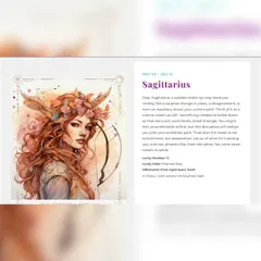 Here is a glimpse of the weekly horoscope for Sagittarius as seen on my website. Each reading is crafted to provide guidance and affirmation for the week ahead.