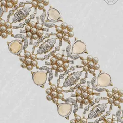 Dreaming of jewellery that transforms with you? This Akoya pearl bracelet, crafted in 18k gold, features a clever mechanism that allows it to be worn as a choker. Multi-colored sapphire rose cuts and diamonds add a burst of color and brilliance.