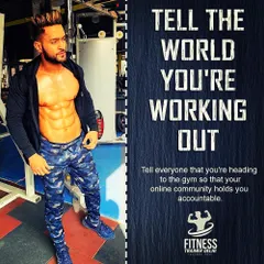 Be accountable. Tell the world you're working out. When you make your goals public, you create a support system that holds you to a higher standard.