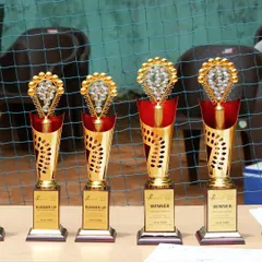 This is what they fight for. The trophies for our tournaments are a symbol of the hard work, dedication, and competitive spirit we foster at our academy.