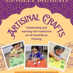 Our artisanal crafts workshops introduce children to heritage arts like Hand Block Printing. In this session, our young artists are deeply focused on creating their own patterns, developing fine motor skills and an appreciation for traditional Indian crafts.