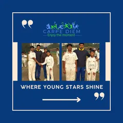 This is where young stars shine. Our coaches work closely with every player, providing guidance and support. This image captures a moment of mentorship between a coach and our young cricketers.