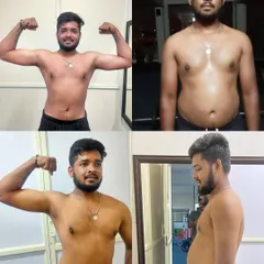 Proof that dedication pays off. This is a 30-day transformation achieved through a focused bulking and cutting cycle. With the right plan, you can see significant changes in a short amount of time.