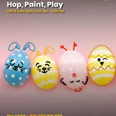 Hop, Paint, and Play with this Easter "Eggstravaganza" event at Giggles N Joy. I work with partners to create themed celebrations that combine creative crafts with playtime.