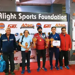 Honoring the veteran players at the Alight Sports Foundation IndianOil Corporate Open Tournament. It's inspiring to see their passion for the sport.