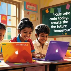 We believe that children who learn to code today are the ones who will build the future tomorrow. Our mission is to transform them from passive technology users into active creators and innovators.