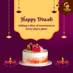 Adding a slice of sweetness to the festival of lights. This elegant Diwali cake is topped with fresh pomegranate and flowers, offering a simple and beautiful dessert for your family gatherings.