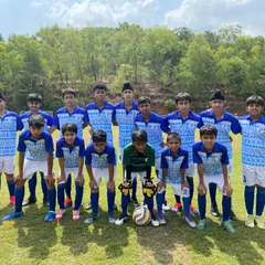 Our U14 boys team photo at the Goa Football Festival. They look ready to take on any challenge.