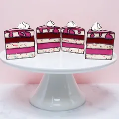 My entry for a "comic cake" soap challenge, featuring bold outlines and playful shading to create a fun, cartoonish effect.
