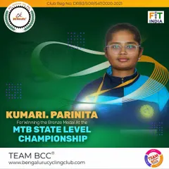 We are proud to nurture the next generation of champions. A huge congratulations to Kumari Parinita for winning the Bronze Medal at the MTB State Level Championship. We are here to support young talent every step of the way.