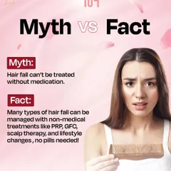 It's a myth that hair fall requires medication. We specialize in non-medical, science-backed treatments like PRP and GFC that manage hair loss by stimulating your body's natural healing mechanisms, with no pills needed.