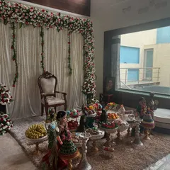 An angled view of the home engagement setup, showing how it fits within a modern living space with a large window.