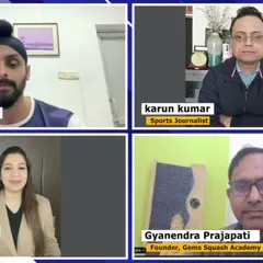 As the founder of GGems Squash Academy, I was part of a roundtable with Arjuna Awardee Harinder Pal Singh Sandhu and sports journalists, discussing the future of squash.