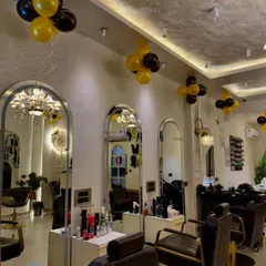 A look at our main salon floor, with its comfortable styling chairs and elegant arched mirrors. I wanted to create a bright and beautiful space where you can feel pampered during your hair or beauty treatments.
