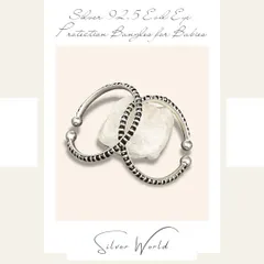 Keep your little one safe with our silver Nazaria bangles for babies. These adjustable 925 silver bangles feature the traditional black and silver pattern设计 to protect from the evil eye, making them a perfect and meaningful gift.