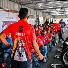 In the classroom, I break down the theory behind track riding. This is where we build the mental framework for what you're about to execute on the track.