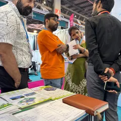 Our team engaging with visitors at the YARNEX show. We received an overwhelming response for our solar offerings and enjoyed discussing sustainability goals with so many people.