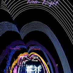 A tunnel of neon arches creates a futuristic and immersive entrance for guests, with words like 'Blessed' and 'Happiness' lighting the way into the 'Neon Night'.