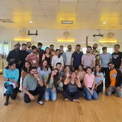 This is what a happy, tired, and fulfilled Level 1 Salsa batch looks like. We take immense pride in watching our students grow from their first steps into confident dancers ready for the social floor.