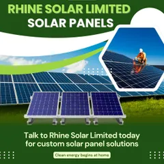 This poster invites you to talk to us for custom solar panel solutions. Clean energy begins at home, and my team is here to provide expert consultation to design a system that fits your needs perfectly.