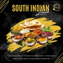 Experience the vibrant and diverse flavors of a traditional South Indian lunch. Our thali-style meals include a variety of curries, rice, bread, and accompaniments, creating a symphony of spices and traditions.