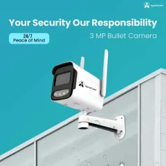 Your security is our responsibility. This 3MP bullet camera is designed for 24/7 peace of mind, providing a reliable watch over the exterior of your property.