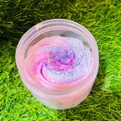 Experience the luxurious, creamy texture of my handmade whipped soaps. This one is a beautiful mermaid-themed swirl, designed to be foamy, moisturizing, and a true treat for your skin during a bath or shower.
