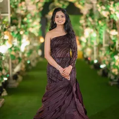 Minimal, magical, and oh-so-regal for her reception. This full-length shot shows how a simple, elegant makeup look can perfectly complement a stunning evening gown.