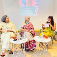 Here I am in conversation with celebrated authors Madhulika Liddle and Sutapa Basu at the iconic Oxford Bookstore. We partner with major venues and publishers to give your book the prestigious platform it deserves.
