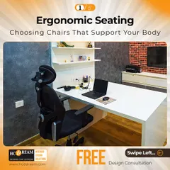 Ergonomics 101: Start with seating. Choosing chairs that provide proper support for your body is the first step in creating a comfortable and healthy workspace.