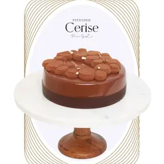 I call this one Midnight Sun. It is an unapologetically decadent composition of silky caramel and bold couverture chocolate. Each layer is designed to be a slow, intense, and deeply comforting experience.