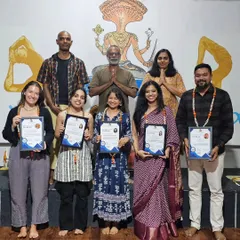 A proud moment with our Yin Yoga TTC graduates. It is a joy to see them complete this transformative journey and step into their roles as teachers.