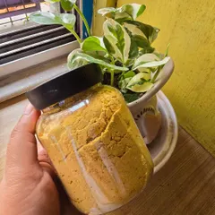 I have re-launched my Nikhar Facewash powder, made with Kasturi Manjil (wild turmeric). Just mix it with water to create a paste for a bright, soft, and clear face.