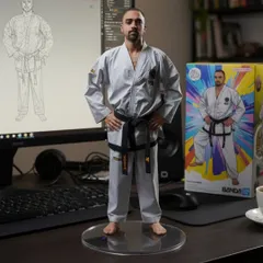 I never thought I would be turned into an action figure. This was a fun project combining 3D printing and AI artwork to create a miniature version of me.