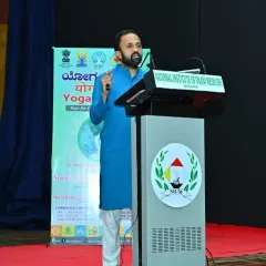 Speaking at the National Institute of Unani Medicine during the International Day of Yoga celebrations. Sharing the stage with other experts is always an enriching experience.