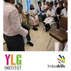 Our co-founder addressing aspiring competitors for the Skill India program. We provide guidance and support to help students leverage these national platforms for career growth.