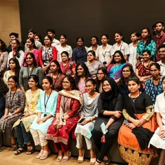 A group photo with the bright young minds at the AXON '23 medical conference. It's rewarding to guide future doctors on how to integrate research and writing into their demanding careers.