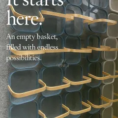 Every project starts with an empty basket and endless possibilities. For these naming ceremony favors, we filled each one with handpicked goodies and wrapped them beautifully.