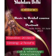 Here are the complete details for my comprehensive "Basic to Bridal & Portrait" mehandi course. It is a 20-day offline program designed to take you from a beginner to a confident, professional henna artist.