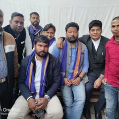 A moment with fellow supporters of the Bhim Army. Unity and collective action are essential in the fight for equality and justice for all communities.