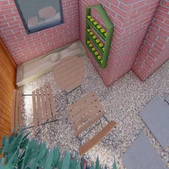 In this design, we tucked a sandpit into a cozy corner of the garden. It's a simple feature that provides hours of creative and sensory play for young children, right in your own backyard.