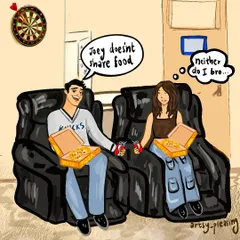 A custom illustration inspired by the iconic TV show 'Friends'. I can place you and your friends right into a scene from your favorite show.