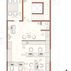 A floor plan is a map of human interaction. For the Noir Oak law firm, I designed the layout to support the team's specific workflow, with a clear rhythm of open desks for collaboration and enclosed cabins for focused work, all connected by clean circulation paths.