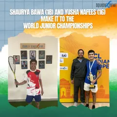 We are the only academy in India to have two boys, Shaurya Bawa (18) and Yusha Nafees (16), qualify for the World Junior Championships in the same year. This demonstrates the strength and depth of our high-performance program.