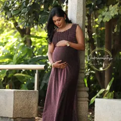 A serene portrait of an expecting mother. My goal for maternity makeup is to create a timeless look that feels authentic and beautiful, focusing on glowing skin and soft, defined features.