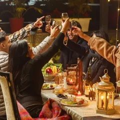 Here’s to the nights that turn into mornings with friends that turn into family. An intimate dinner party at Shamiyana, complete with warm lanterns and great company, is an experience you’ll always cherish.