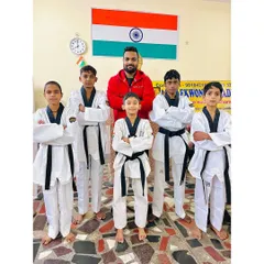 My team of black belts standing proud under the Indian flag. This is what we represent, and this is who we fight for.