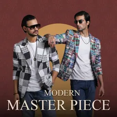 A modern masterpiece. These patchwork blazers are fashioned from fragments of different fabrics, creating a unique and adventurous look for the man who isn't afraid to stand out.