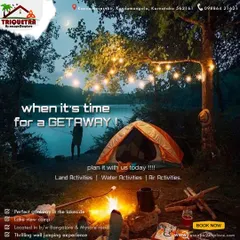 When it's time for a getaway, nothing beats camping by the lake with a warm fire and good company.